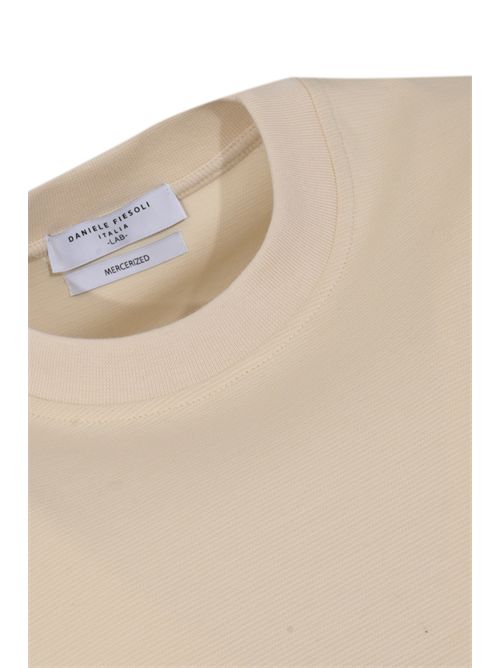 T-shirt in maglia di cotone Gardenia DANIELE FIESOLI | DF 4270GARDENIA